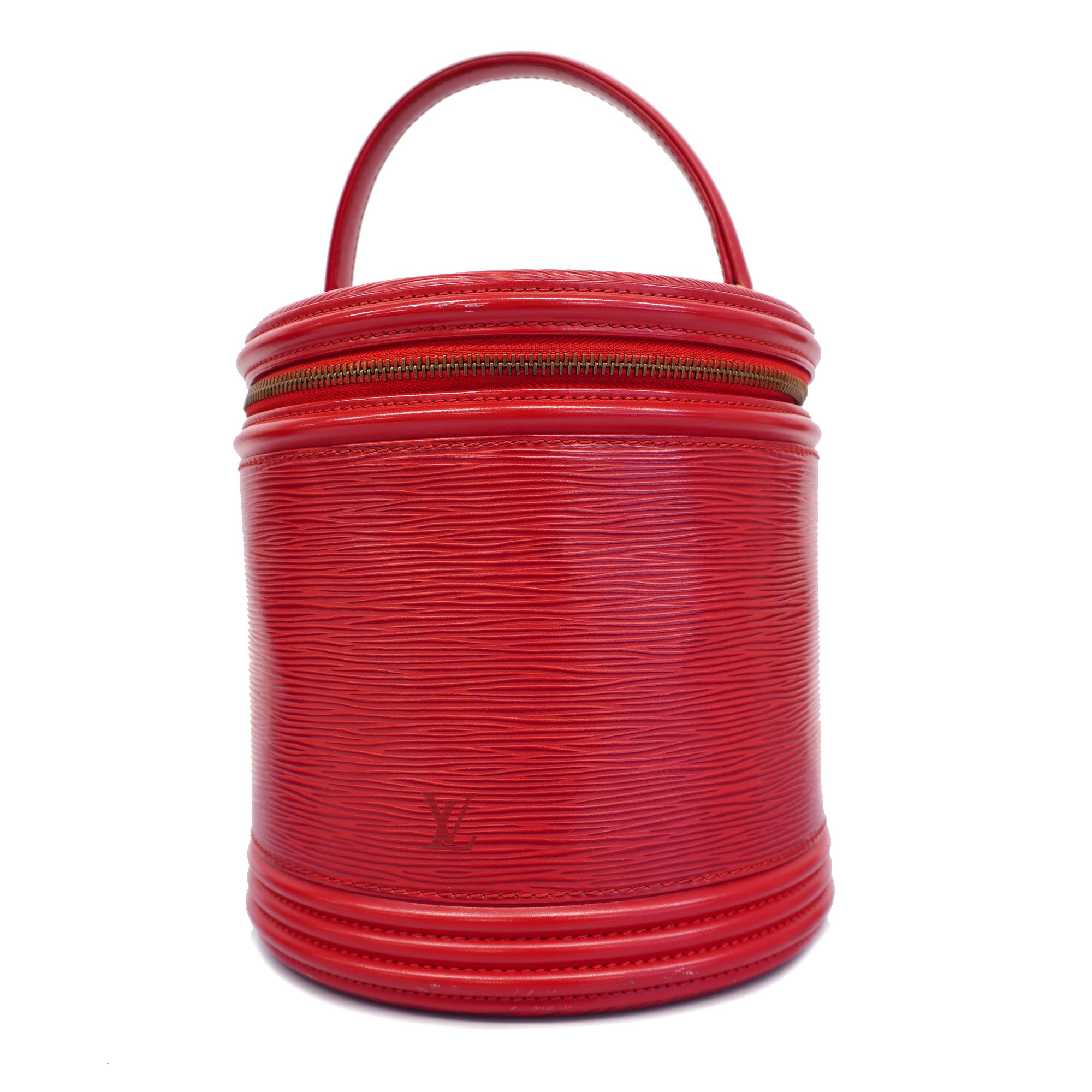 Louis Vuittonauth Epi Cannes M48037 Women's Vanity Bag Castilian Red